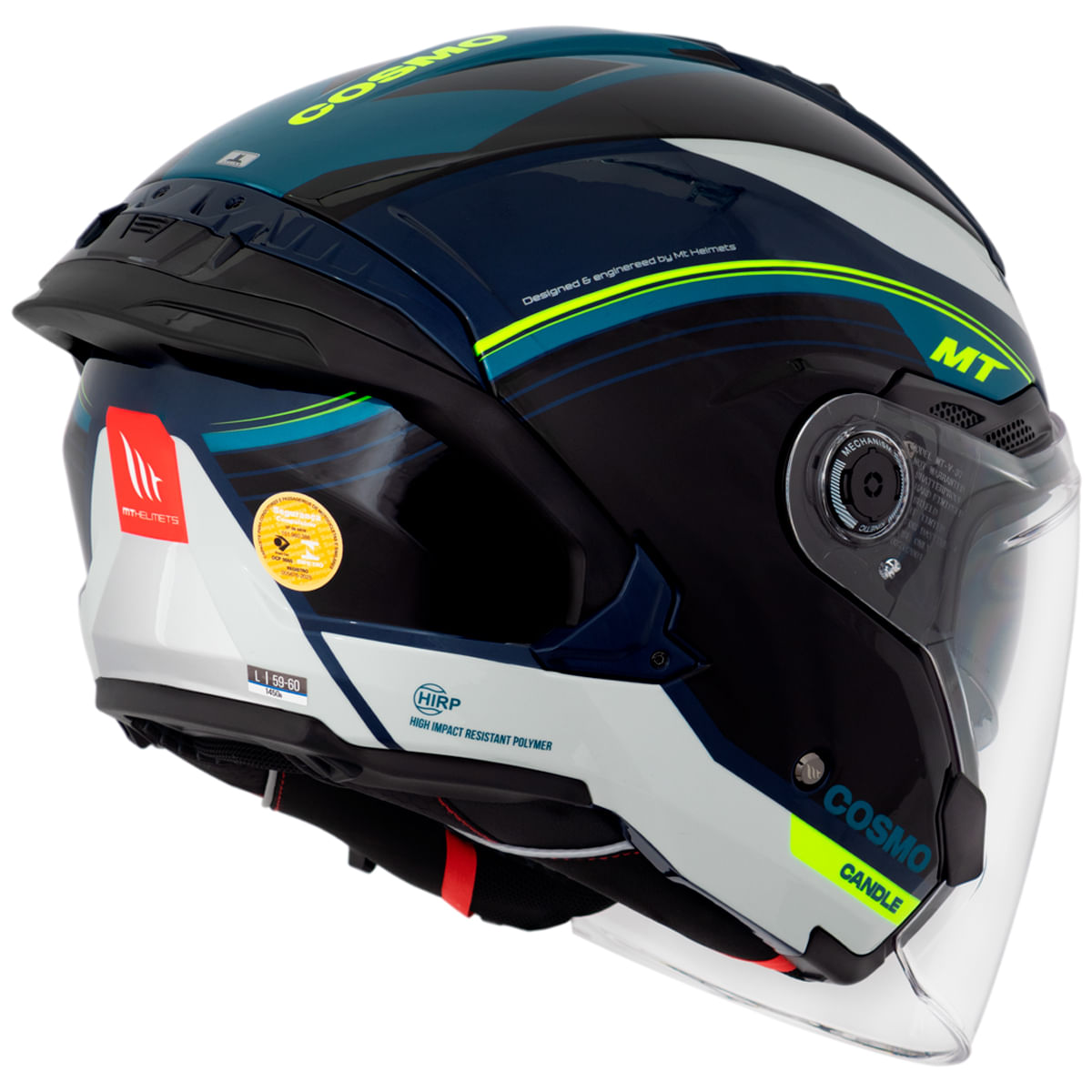 Capacete MT Cosmo SV Candle C7 Azul - MotoBR